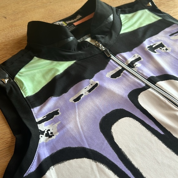 Jamie Sadock Like New Quarter Zip Sleeveless Top in SZ XL - Picture 4 of 10